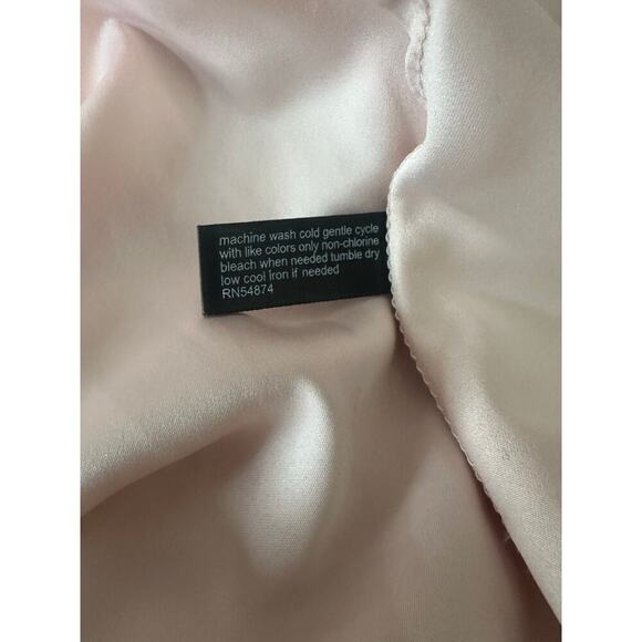 The Limited Blush Pink Ruffle Chiffon Midi Dress Size 8 Spaghetti Strap NWT - Picture 5 of 5